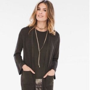 Chico's Ambered Olive Green Tank With Beautiful Reflects 🫒✨